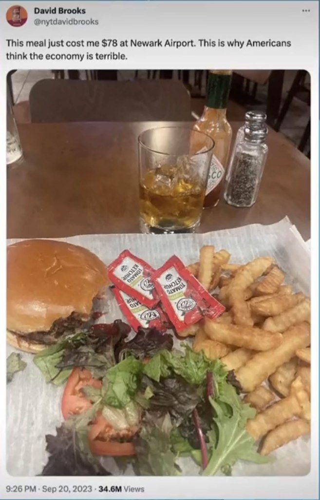 The tweet -- which attracted more than 36.4 million views since Wednesday -- spurred a frenzy of memes and ridicule aimed at the columnist, whom many accused of being out of touch.  