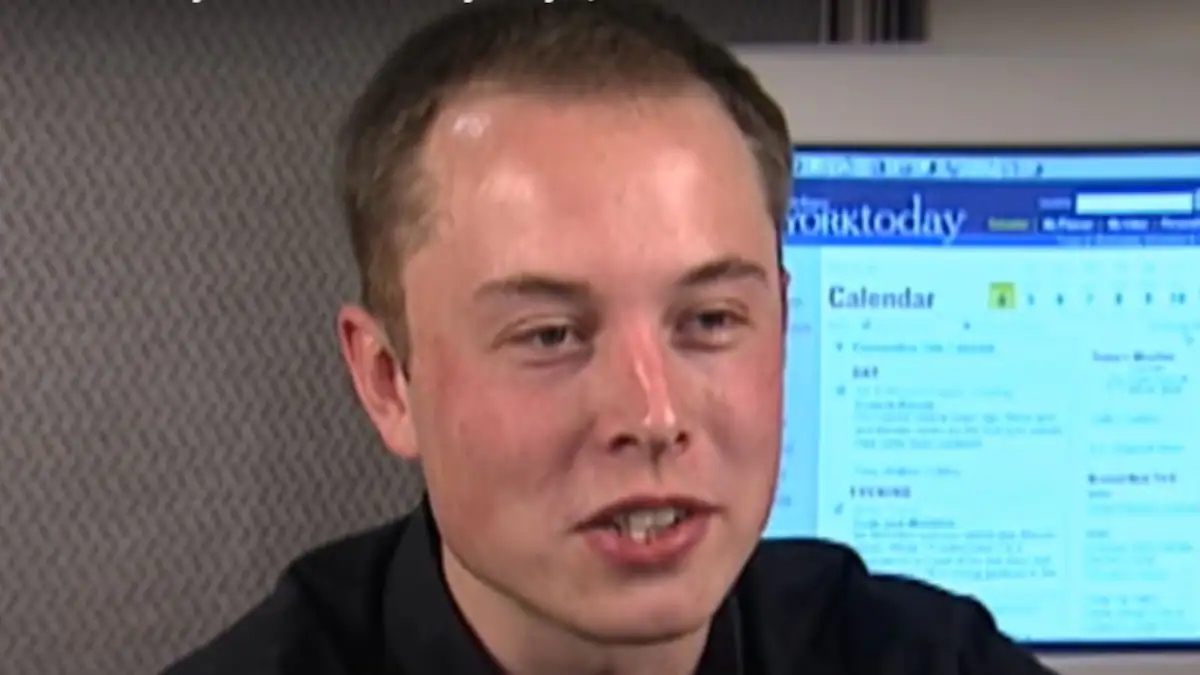 image of Elon Musk circa 1998