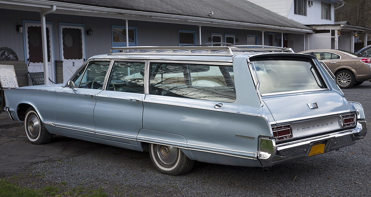 photo of a 60's Chrysler Town and Country wagon