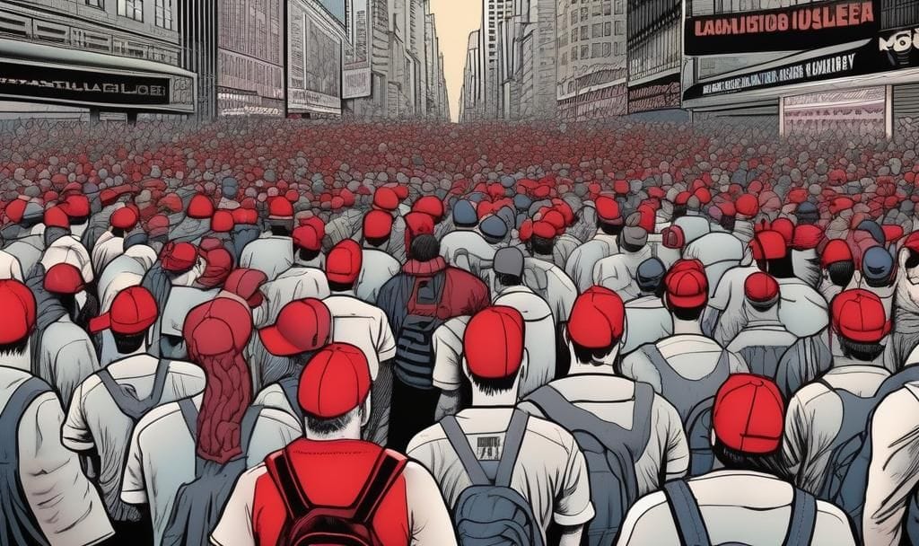 What the actual (and I mean it) Fuck? - Trumpers in line at MSG