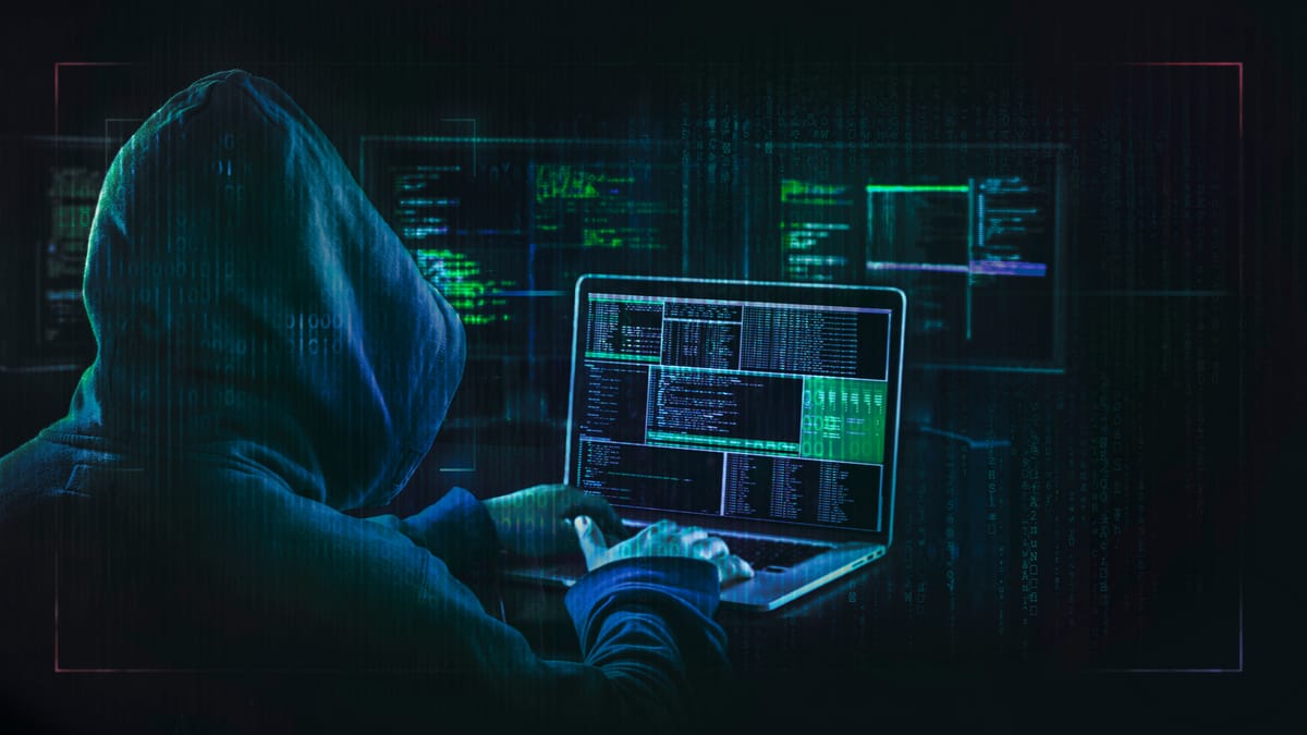 stylized image of a computer hacker